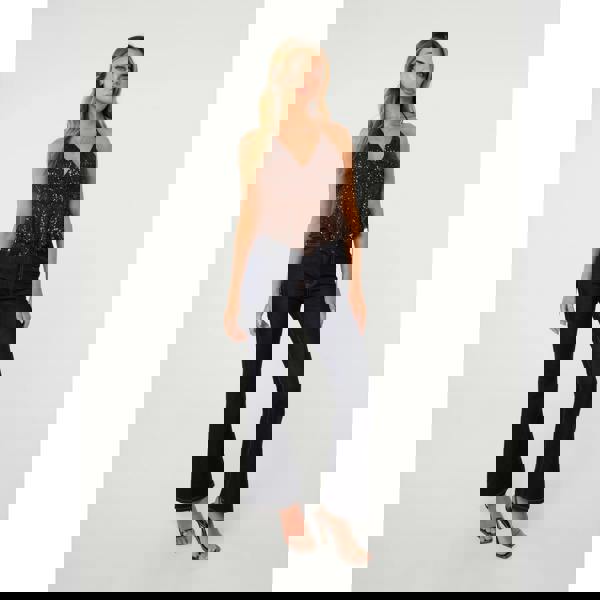 Pink Vanilla Sequin Halter Neck Top