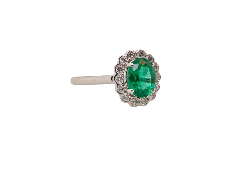 Vintage Tom A fine modern Emerald and Diamond Ring