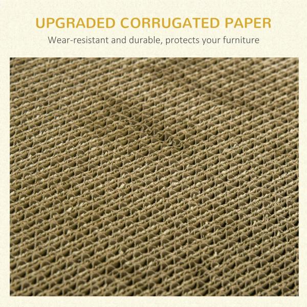 Corrugated cardboard scratching surface with tight honeycomb pattern