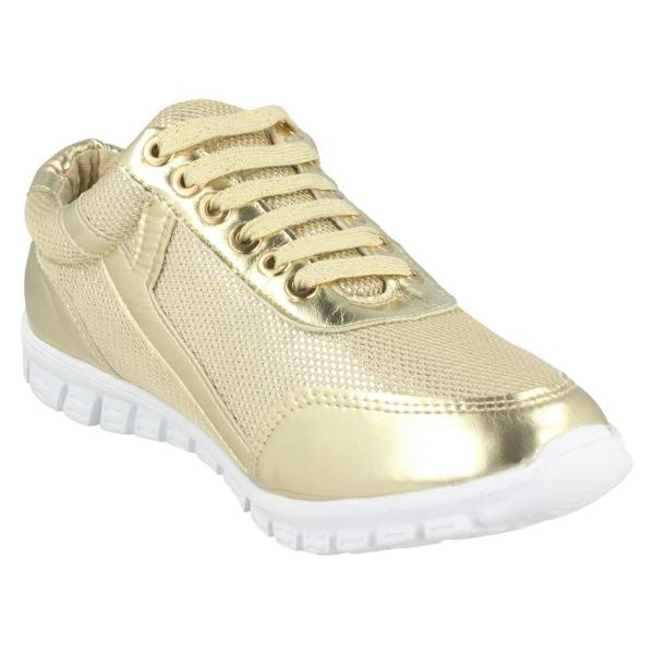 Spot On Ladies Waves Lace Up Trainers