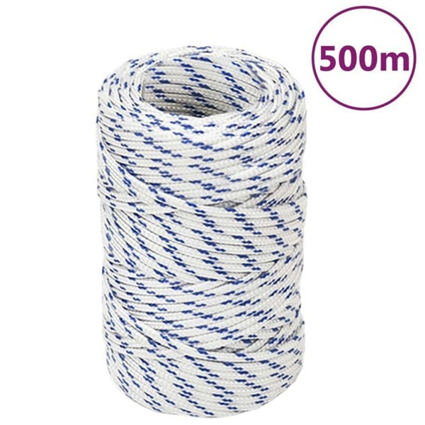 Berkfield Boat Rope White 2 mm 500 m Polypropylene