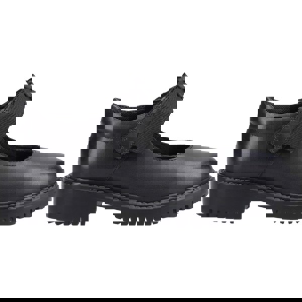 Hush Puppies Astrid Bow Leather Girls's Black Shoes