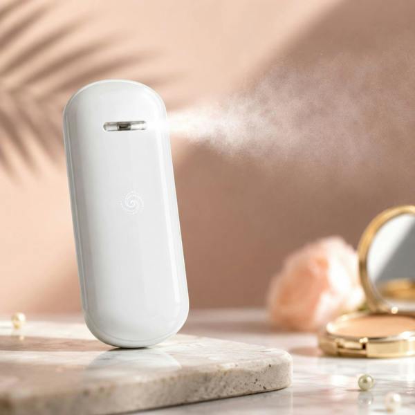 Aquarius Portable Nano Mist Sprayer White Handheld Rechargeable Facial Steamer