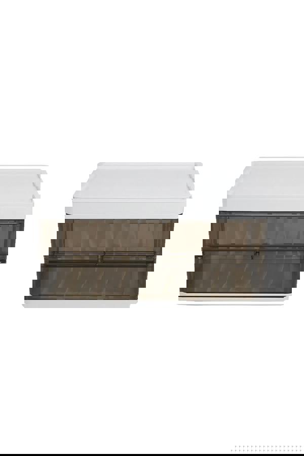 Living and Home Folding Clothes Organiser Wardrobe Drawer Storage Box with 9 Dividers & Lid