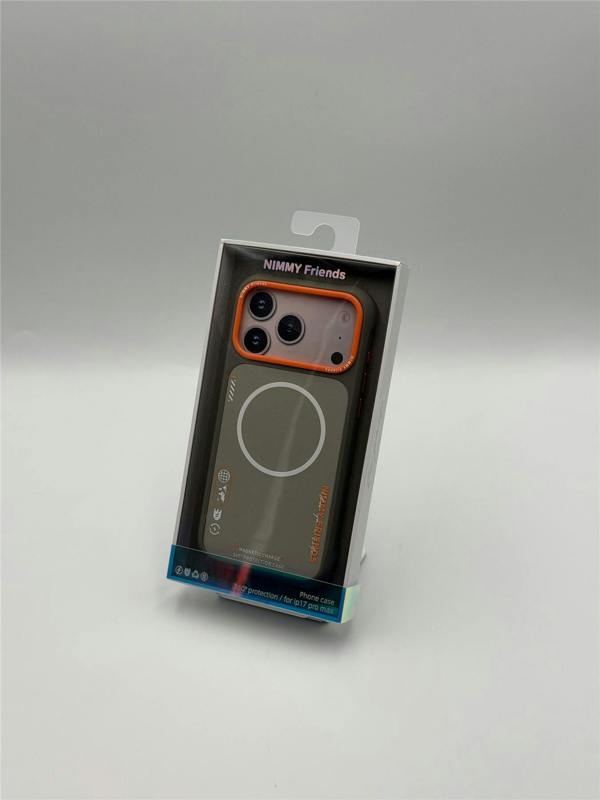 Nimmy Friends Nimmy Cool & Cute 2.0 Case with MagSafe for iPhone 17 Pro Max 6.9" Grey Orange - N-YJKM-CX2.0-IP17-PRO-MAX-05-A