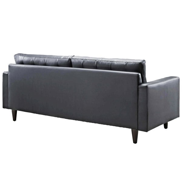 SQUAREBOXX Empress Leather 3+2 Seater Sofa in Grey