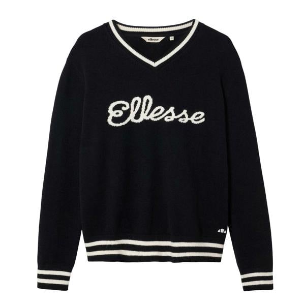 Ellesse Mens Giocios Knitted Sweater Top - Black - 