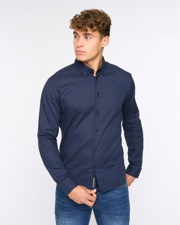 Bewley & Ritch Edgeworth Slim Fit Shirt Navy