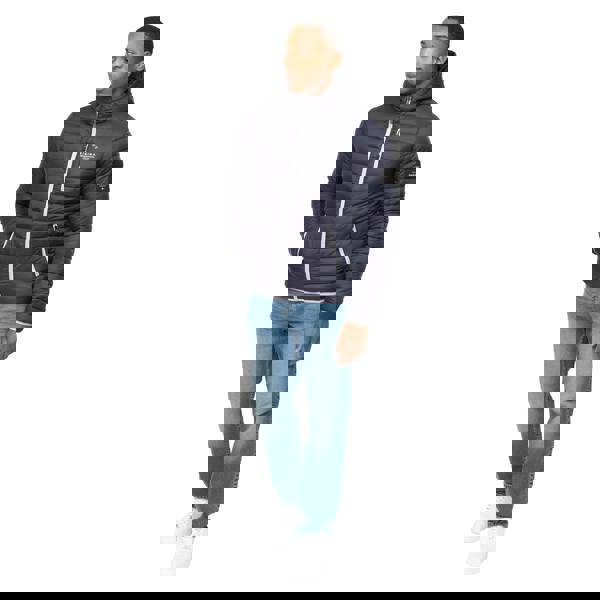 Crosshatch Mens Phelpmans Puffer Jacket - Navy - 