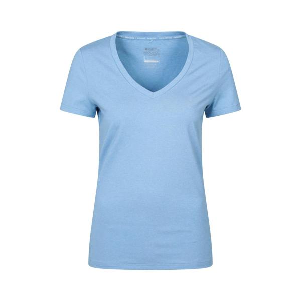 Mountain Warehouse Womens/Ladies Vitality V Neck T-Shirt - Light Blue - 