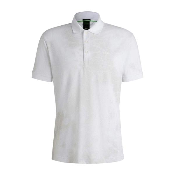 Boss Mens Paddy 3 Polo Shirt - White - 
