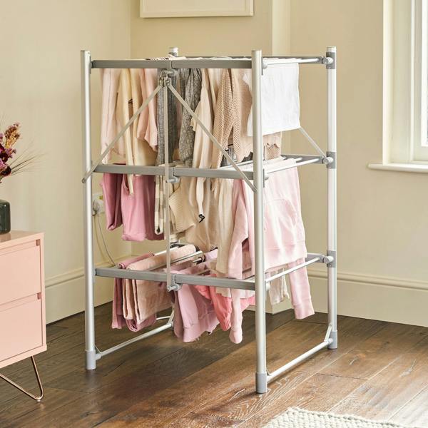 Cooks Professional Zennox 3 Tier Heated Clothes Airer with Cover