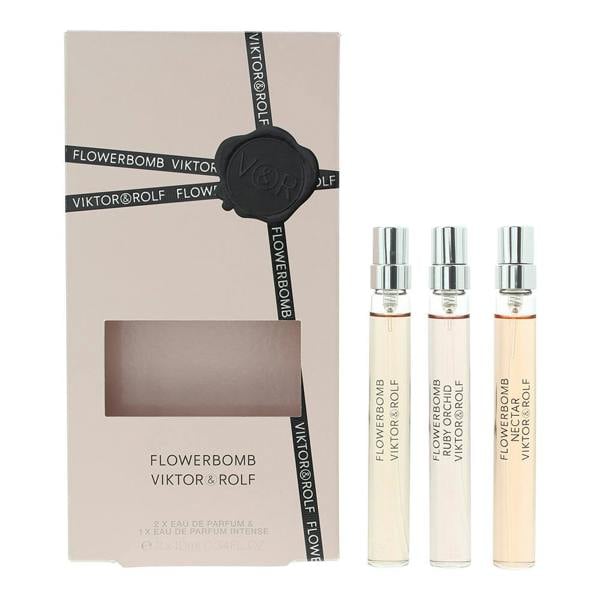 Flowerbomb Viktor  Rolf Flowerbomb 3 Piece Gift Set: Eau De Parfum Ruby Orchid 10ml - Eau De Parfum Nectar 10ml - Eau De Parfum 10ml