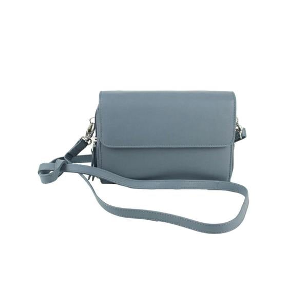 Eastern Counties Leather Jaclyn Leather Handbag - Grey - 