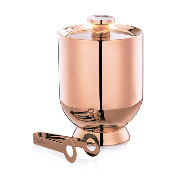 Nick Munro Trombone Ice Bucket & Tongs Rose Gold