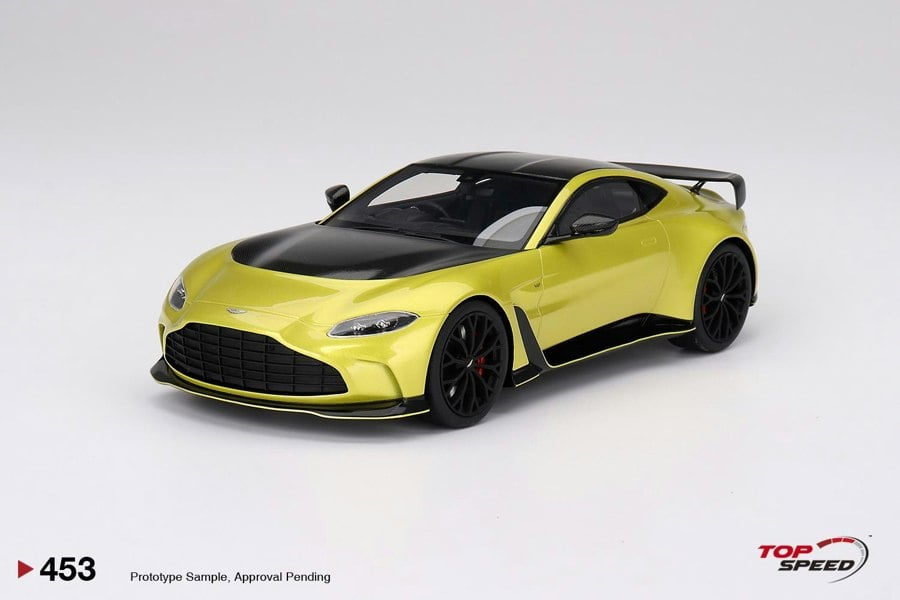 TSM Aston Martin V12 Vantage Cosmopolitian Yellow 1:18 Scale TSM TS0453