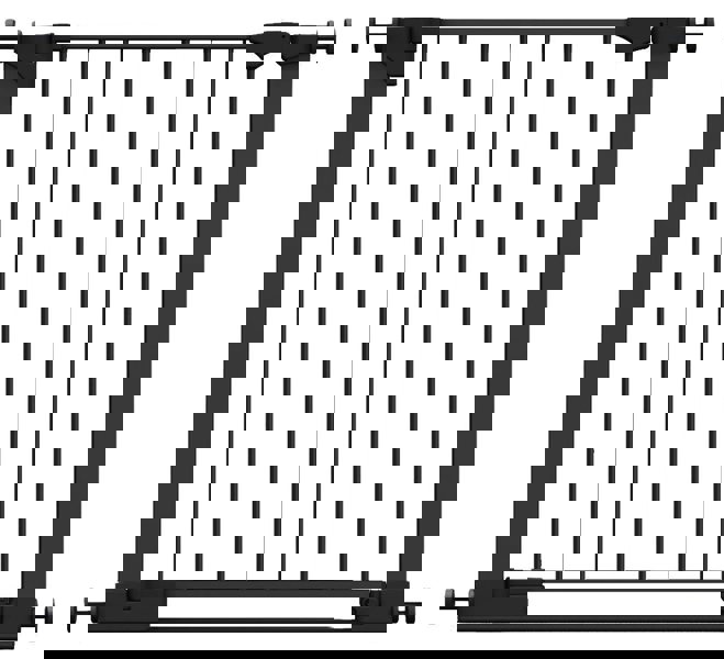 Safetots SafeStep Gate, Black, 75cm - 82cm, Extra Low Walkthrough, Pressure Fit Safety Gate, Baby Gate for Stairs and Doors