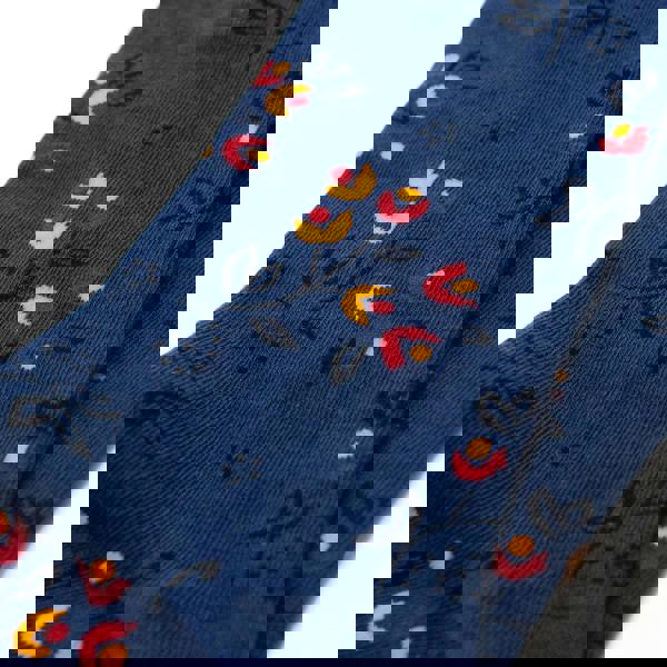 Jemsox Fox & Flowers – 5 Pack Multi-Design Men’s Soft Cotton Socks