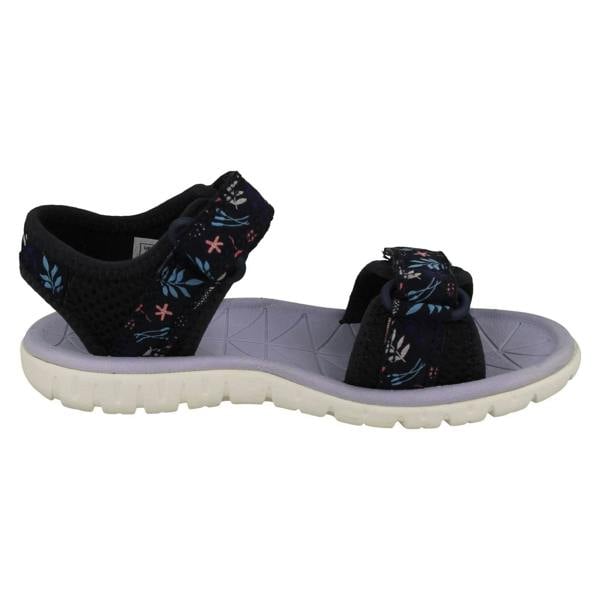 Clarks Childrens Clarks Pattern Detailed Adjustable Sandals Surfing Tide