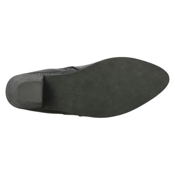 Spot On Ladies Spot On Cowboy Style Ankle Boots with Zip Detail