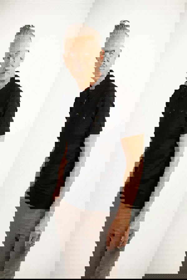 Gabicci V00GK04 Mens Jackson Knitted Polo Gabicci Vintage - BLACK