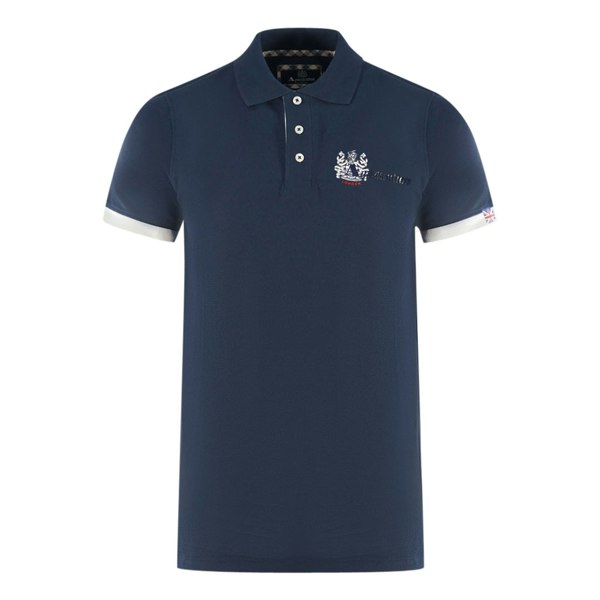 Aquascutum London Aldis Polo Shirt - Navy Blue