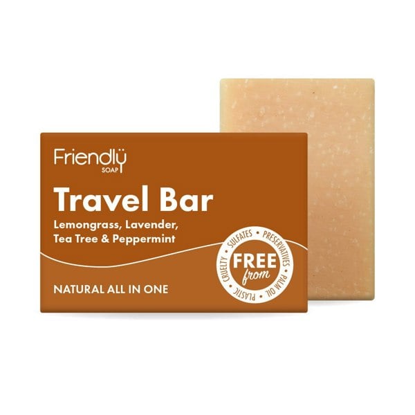 Friendly soap travel soap bar with pack