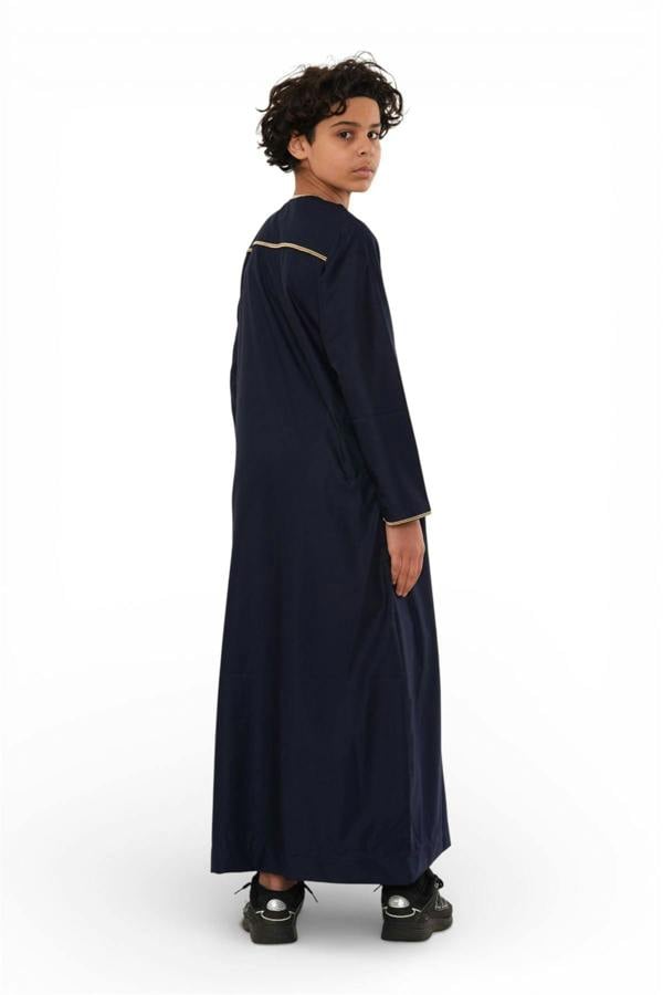 Infinity Leather Kids Boys Ramadan Moroccan Thobe Robe Emirati Eid Jubba- TT-003