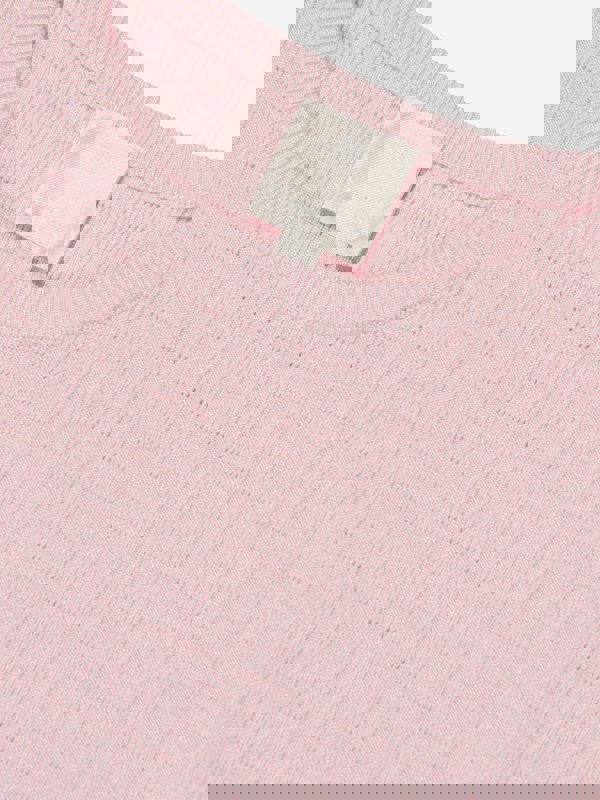 Givenchy Girls Knitted Logo Sweater in Pink