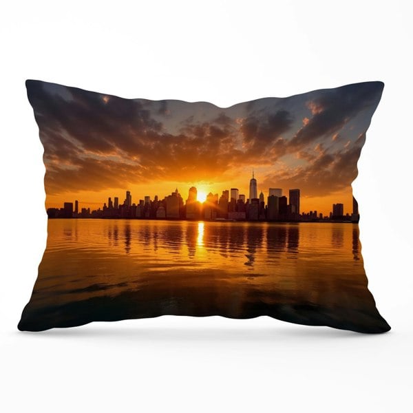 Warren Reed Sunrise In The City Cushions