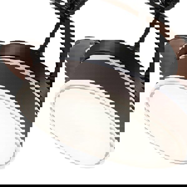 42 Inch Modern Style Round Ceiling Fan Light Dimmable with Remote Ceiling Lights Living and Home 