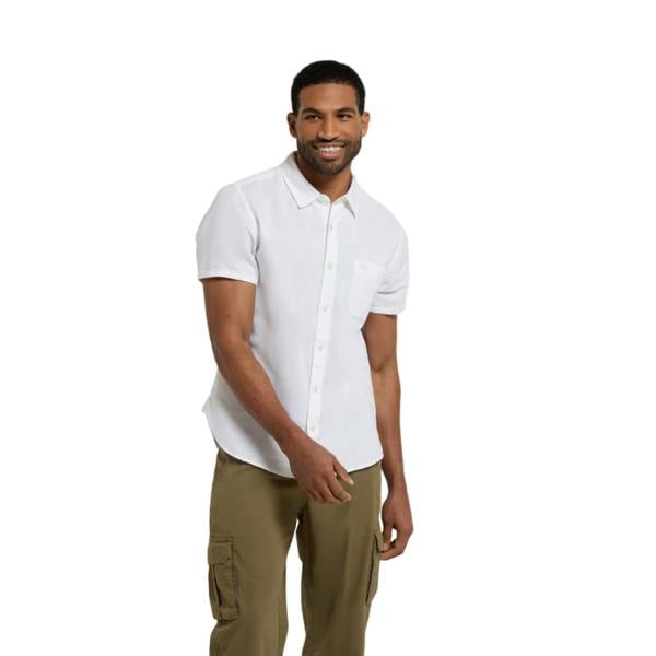 Animal Mens Bayside Organic Shirt - White - 