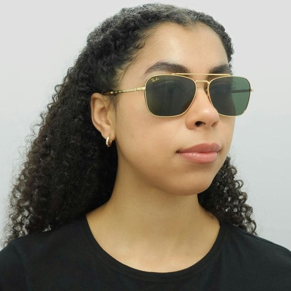 Ray-Ban Sunglasses RB3636 New Caravan 919631 Gold Green