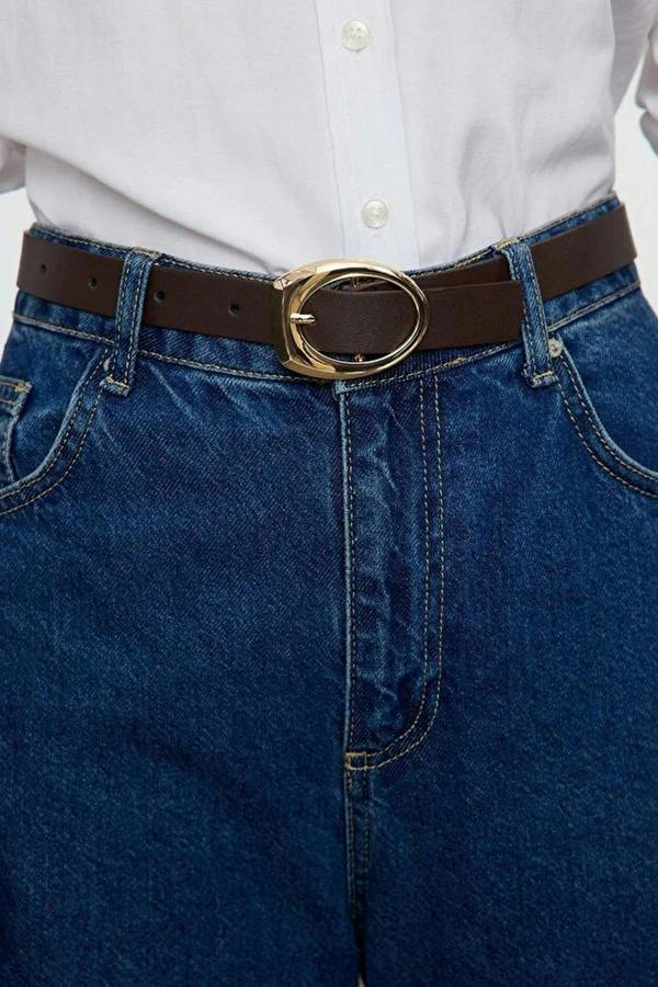 WOVCOR Double Pack Oval Buckle Women's Belt