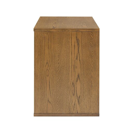 Wyld Haus Mandarina Retro Natural Walnut Ribbed Desk with Storage