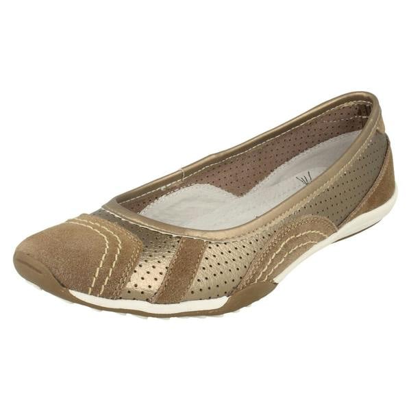 Down to Earth Ladies Down To Earth Flat Ballerina Shoes