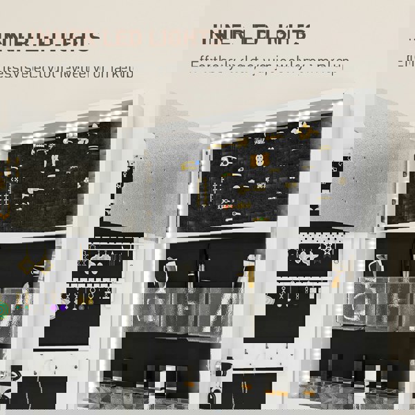 Wall-mounted Jewelry Cabinet