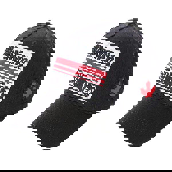 DSquared2 Since 1964 Embroidered Logo Baseball Cap - Black/White/Red - 