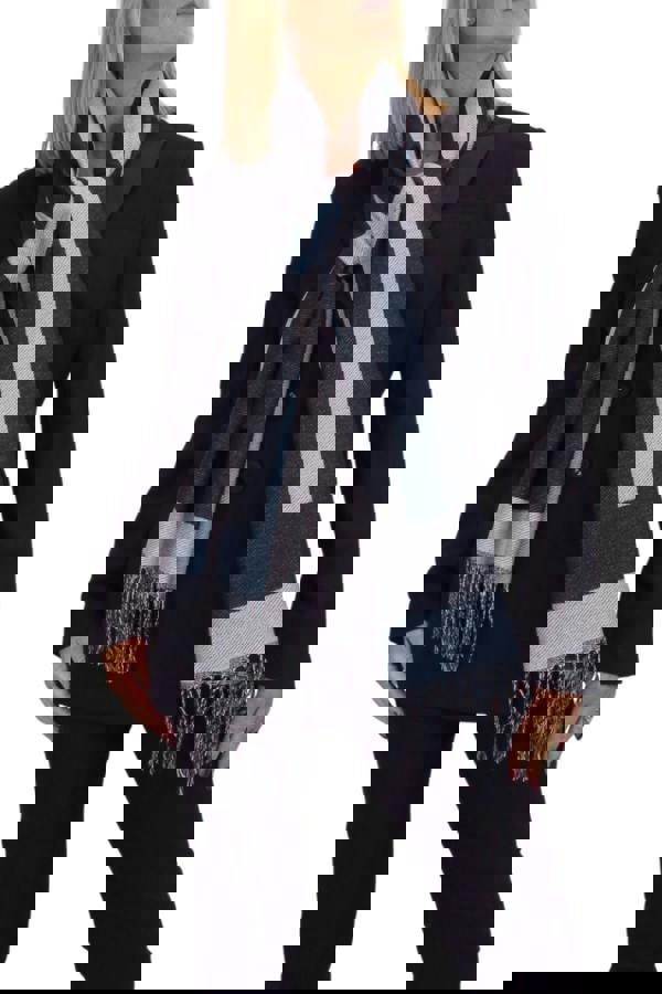 Paulo Due Oversized Wool Blend Pashmina Shawl Scarf