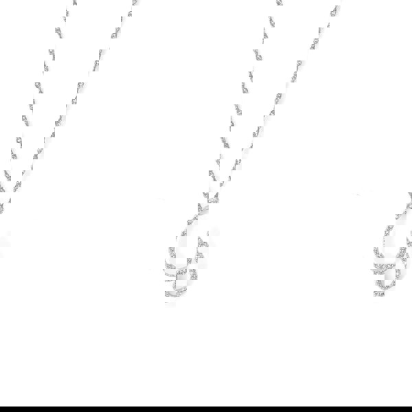 Say It With Luxe CZ Initial Necklace - Sterling Silver