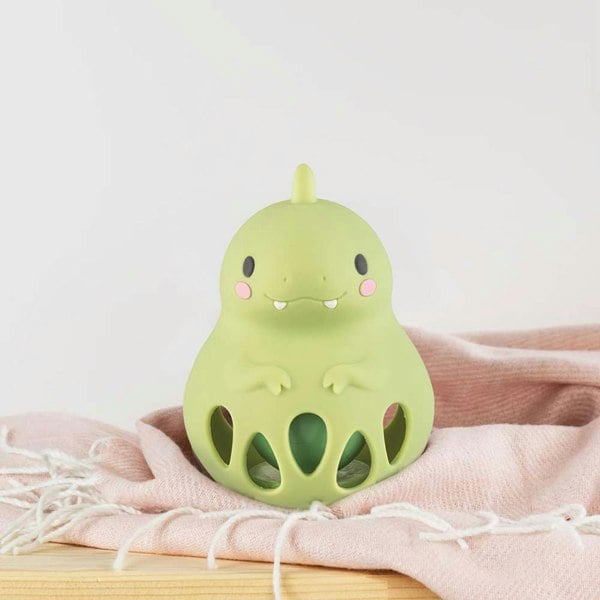 Tiger Tribe Silicone Rattle - Dino