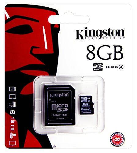 Kingston Nokia Asha 300 Kingston 8GB Micro SD Memory Card