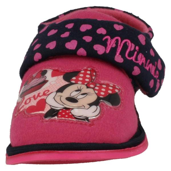 Disney Girls Disney Hook & Loop Slippers Minnie Mouse Boarder