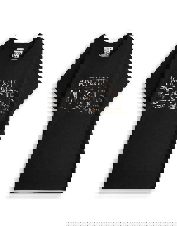 Fantastic Beasts And Where To Find Them Girls Black Short Sleeved T-Shirt