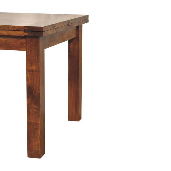 Artisan Furniture Solid Wood Chestnut Butterfly Dining Table
