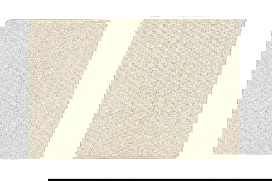 My Mat Sculptured Washable Honeycomb Ivory