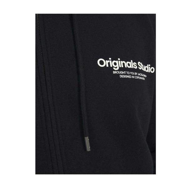 Jack And Jones Mens Vester Full Zip Hoodie - Black - 