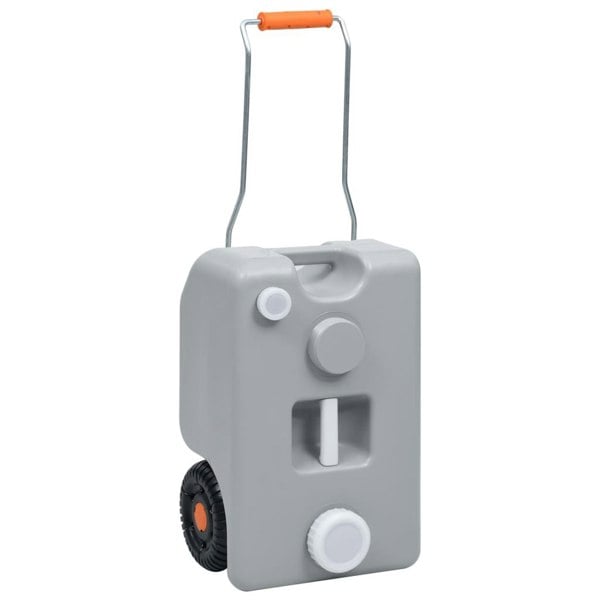 Berkfield Wheeled Water Tank for Camping 25 L Grey