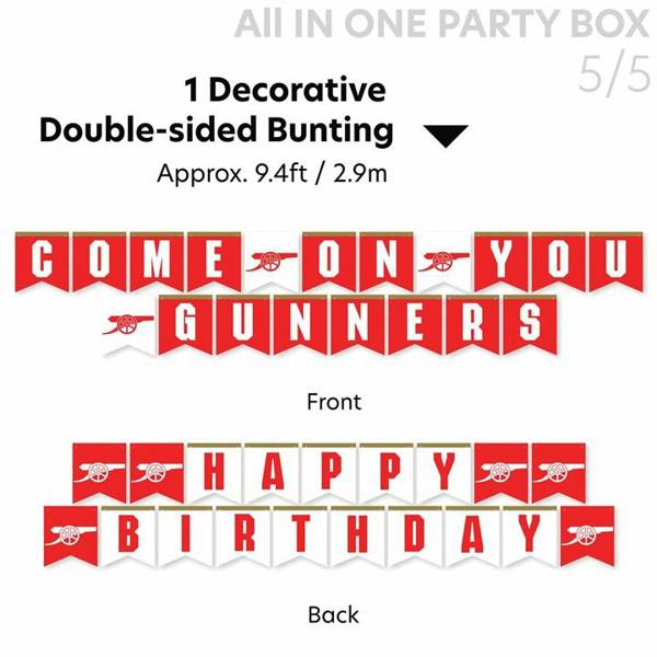Arsenal FC All in One Party Box Set, Kitchen Accessories, Sports, Gift