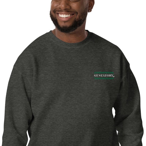 ANCHOR & CREW x GUSTATORY Have A Good Day Cotton Blend Embroidered Sweatshirt